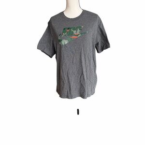 Men's Nike Gray T-Shirt with Camo Logo Large